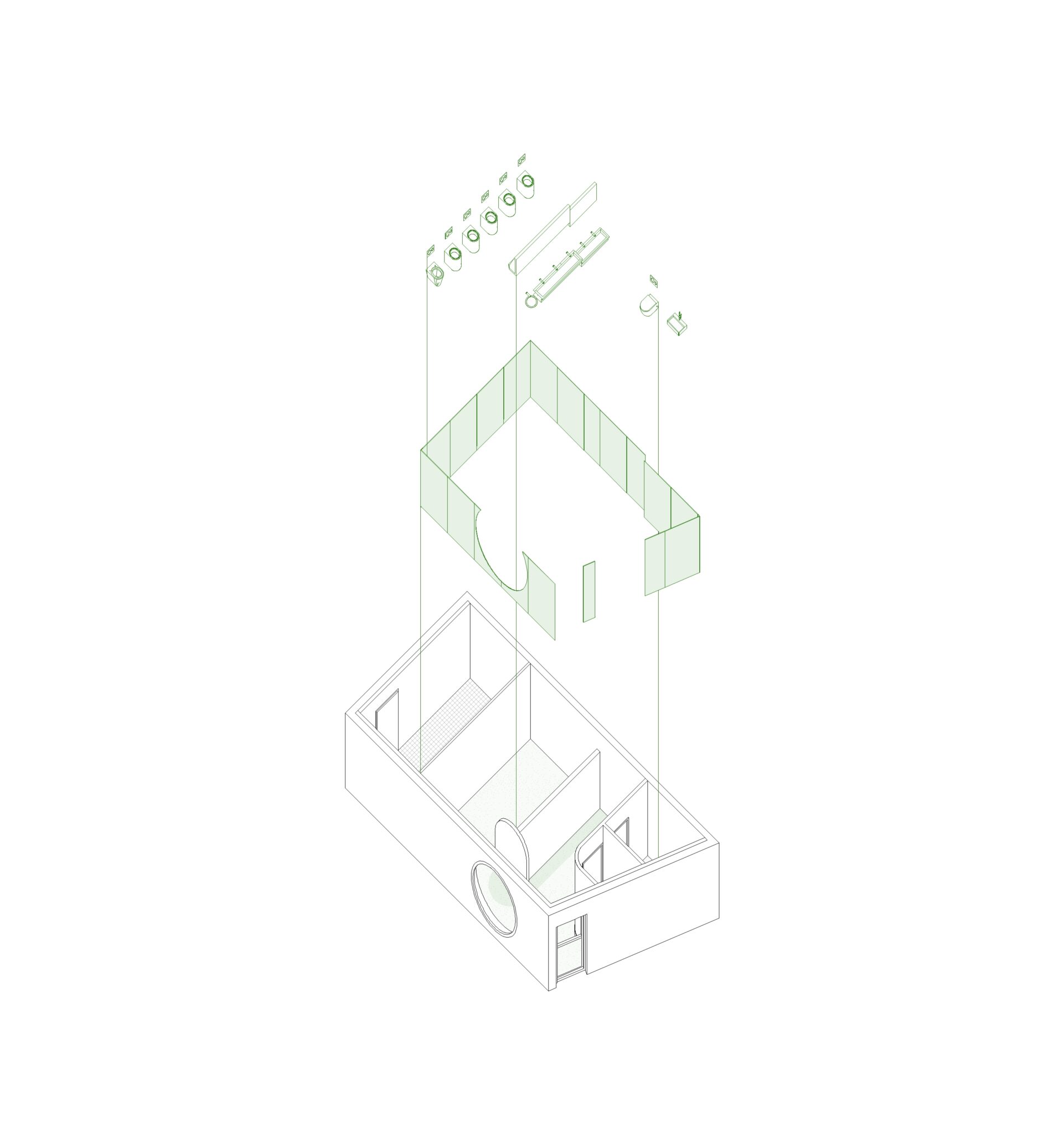 Axo_Acier + sanitaires